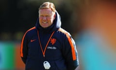 Ronald Koeman prepares his Netherlands team for their friendly against England on Friday. 