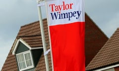 Taylor Wimpey signs at a housing development