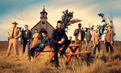 ‘An enormously heightened version of Breaking Bad’... the cast of Preacher.