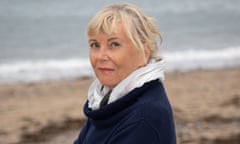 Kate Atkinson on a beach