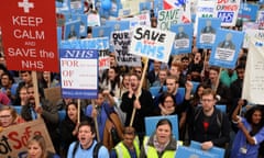 Dispute over doctors' contracts<br>File photo dated 17/10/2015 of the 'Let's Save the NHS' rally in London, as a ballot is due to close that could lead to thousands of junior doctors going on an "all-out" strike for the first time ever. PRESS ASSOCIATION Photo. Issue date: Wednesday November 18, 2015. The British Medical Association (BMA) has proposed three days of strikes if doctors vote for industrial action in a bitter row with the Government. See PA story HEALTH Doctors. Photo credit should read: Anthony Devlin/PA Wire