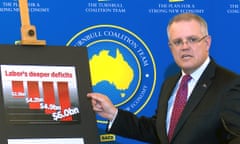 Treasurer Scott Morrison announces the Coalition government’s costings