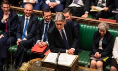 Philip Hammond delivers his budget in the House of Commons.