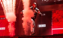 Glastonbury Festival, Day 3, UK - 28 Jun 2019<br>Mandatory Credit: Photo by Richard Isaac/REX/Shutterstock (10323696cz) Stormzy (Michael Ebenazer Kwadjo Omari Owuo Jr) performing on the Pyramid Stage Glastonbury Festival, Day 3, UK - 28 Jun 2019