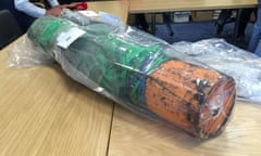 Dissident republican weapons hide found in Northern Ireland<br>An item recovered from a dissident republican weapons hide which was discovered by police in Northern Ireland. PRESS ASSOCIATION Photo. Picture date: Friday August 5, 2016. See PA story ULSTER Explosives. Photo credit should read: Michael McHugh/PA Wire