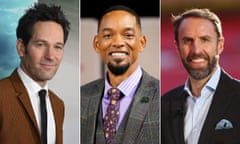 Dignified, but still sexy … Paul Rudd, Will Smith and Gareth Southgate.
