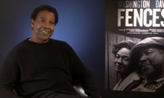 Denzel Washington Fences junket