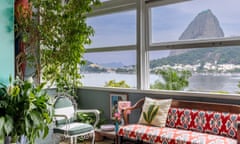 Sugarloaf Mountain from the window of Isabela Capeto’s apartment.