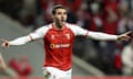 Abel Ruiz celebrates after scoring the opening goal for Braga.