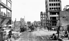 Jack London: The Paths Men Take, a book published by Contrasto containing photographs, journals and reportage by Jack London San Francisco earthquake, Kearny Street, 1906