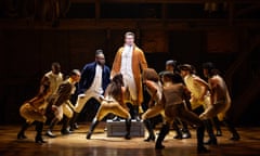 Jason Arrow as Alexander Hamilton in the Australian Production. Photo Daniel Boud