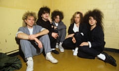 Lol Tolhurst (second from left) with the Cure in 1985.
