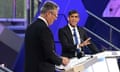 Keir Starmer and Rishi Sunak take part in the BBC’s debate.