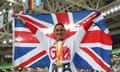 Dame Sarah Storey celebrates