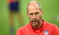 FILES-FBL-WC-2022<br>(FILES) In this file photo taken on August 1, 2021 USA's head coach Gregg Berhalter during a training session ahead of the Concacaf Gold Cup football match final between Mexico and USA at the Allegiant stadium in Las Vegas, Nevada. (Photo by Patrick T. FALLON / AFP) (Photo by PATRICK T. FALLON/AFP via Getty Images)