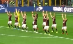 AC Milan 'haka'