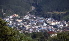 File photo of a town in Kachin state, Myanmar