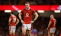 George North contemplates defeat during Wales’s match against Italy on Saturday