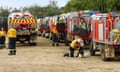NSW Rural Fire Service crews have joined their Victorian counterparts at a base camp in Ballarat.