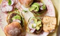 Thomasina Miers' lamb, ancho and rosemary burgers with jalapeno and lime yoghurt.