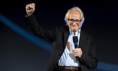 Ken Loach, 87,  at the Locarno International film festival in Switzertland.