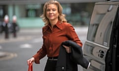 Amanda Staveley steps out of taxi