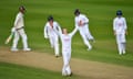 Hampshire CCC v Surrey CCC, Vitality County Championship Division One, Cricket, Utilita Bowl, Southampton, UK - 26 May 2024<br>Mandatory Credit: Photo by Dave Vokes/REX/Shutterstock (14504696by) Felix Organ of Hampshire celebrates the wicket of Sean Abbott during the Vitality County Championship match between Hampshire and Surrey at Utilita Bowl, Southampton Hampshire CCC v Surrey CCC, Vitality County Championship Division One, Cricket, Utilita Bowl, Southampton, UK - 26 May 2024