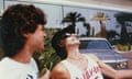 Alan Edwards, having a laugh with Keith Richards outside the band’s hotel in Nice. ‘Keef’ was generally very relaxed, especially when talking about music. - Nice 1982