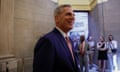 Kevin McCarthy leaves his office in the US Capitol building on 30 May. 