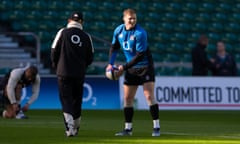 Chris Ashton during the Captain’s Run at Twickenham on Friday.