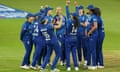 England demolish Sri Lanka by 161 runs to win the third ODI in Leicester.