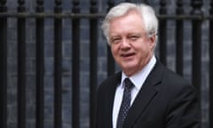 David Davis arrives for a cabinet meeting on Tuesday morning.