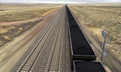 A train near hauls coal mined from Wyoming’s Powder River Basin near Bill, Wyo., Tuesday, March 28, 2017. President Donald Trump’s lifting of a federal coal leasing moratorium issued last year by President Barack Obama will allow new leasing of federal coal to resume in the basin and elsewhere. (AP photo/Mead Gruver)