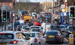 The A205 South Circular road in Lewisham, south London, near to where nine-year-old Ella Kissi-Debrah lived before her death, which was linked to air pollution.