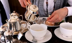 A soothing cup of tea in a cafe