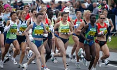 Start of London Marathon, Blackheath.