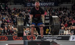 Scotland’s Tom Stoltman weightlifting