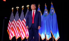 Trump at a rally in Las Vegas in July.