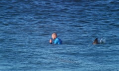 Mick Fanning and a shark