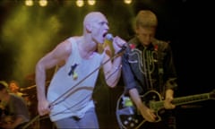 An image from the documentary film about Australian band Midnight Oil – Midnight Oil: 1984.