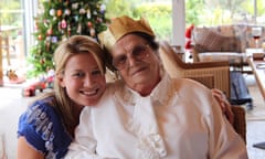 Emerenziana Lucia Favaro Ballan, known as Lucy, and her granddaughter Kara at Christmas. Lucy died of coronavirus at the Glendale aged care home in Melbourne