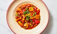 Jane Baxter's squash, corn and bean stew.