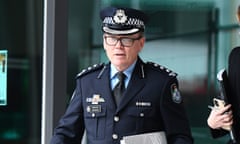 Inspector David Neville outside the commission of inquiry into forensic DNA testing in Queensland