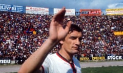 Gigi Riva in Cagliari colours in 1970