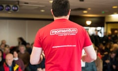 A momentum campaigner in Mansfield