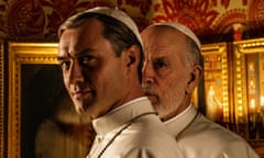 Jude Law and John Malkovich in The New Pope
