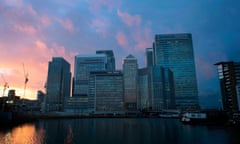 Skyscrapers in Canary Wharf, east London