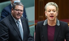 Nationals MP Andrew Willcox and Nationals senator Bridget McKenzie