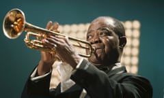 Louis Armstrong performs on the Kraft Music Hall TV show at NBC Studios in New York in June 1967.