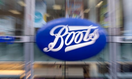 a blurred-style picture of a Boots sign